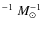 $^{-1}~ M_{\odot}^{-1}$