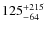$\rm 125^{+215}_{-64}$