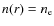 $n(r) = n_{\rm e}$