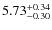 $\rm 5.73_{-0.30}^{+0.34}$