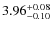 $\rm 3.96_{-0.10}^{+0.08}$