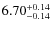 $\rm 6.70_{-0.14}^{+0.14}$