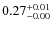 $\rm0.27_{-0.00}^{+0.01}$