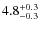 $\rm 4.8_{-0.3}^{+0.3}$