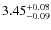 $\rm 3.45_{-0.09}^{+0.08}$