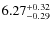 $\rm 6.27_{-0.29}^{+0.32}$