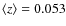 $\langle
z\rangle=0.053$