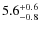 $\rm 5.6_{-0.8}^{+0.6}$