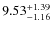 $\rm 9.53_{-1.16}^{+1.39}$