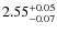 $\rm 2.55_{-0.07}^{+0.05}$