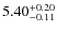 $\rm 5.40_{-0.11}^{+0.20}$