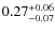 $\rm0.27_{-0.07}^{+0.06}$