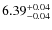 $\rm 6.39_{-0.04}^{+0.04}$
