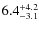 $\rm 6.4_{-3.1}^{+4.2}$