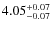 $\rm 4.05_{-0.07}^{+0.07}$