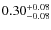 $\rm0.30_{-0.08}^{+0.08}$