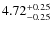 $\rm 4.72_{-0.25}^{+0.25}$