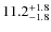 $\rm 11.2_{-1.8}^{+1.8}$