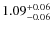 $\rm 1.09_{-0.06}^{+0.06}$