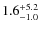 $\rm 1.6_{-1.0}^{+5.2}$