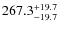 $\rm 267.3_{-19.7}^{+19.7}$