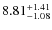 $\rm 8.81_{-1.08}^{+1.41}$
