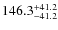 $\rm 146.3_{-41.2}^{+41.2}$