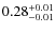 $\rm0.28_{-0.01}^{+0.01}$