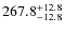 $\rm 267.8_{-12.8}^{+12.8}$