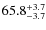 $\rm 65.8_{-3.7}^{+3.7}$
