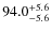 $\rm 94.0_{-5.6}^{+5.6}$