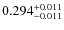 $\rm0.294_{-0.011}^{+0.011}$