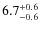 $\rm 6.7_{-0.6}^{+0.6}$