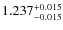 $\rm 1.237_{-0.015}^{+0.015}$