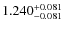$\rm 1.240_{-0.081}^{+0.081}$