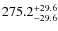$\rm 275.2_{-29.6}^{+29.6}$