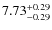 $\rm 7.73_{-0.29}^{+0.29}$