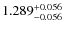 $\rm 1.289_{-0.056}^{+0.056}$