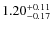 $\rm 1.20_{-0.17}^{+0.11}$
