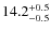 $\rm 14.2_{-0.5}^{+0.5}$