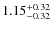 $\rm 1.15_{-0.32}^{+0.32}$