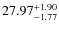 $\rm 27.97_{-1.77}^{+1.90}$
