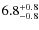 $\rm 6.8_{-0.8}^{+0.8}$