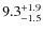 $\rm 9.3_{-1.5}^{+1.9}$