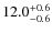 $\rm 12.0_{-0.6}^{+0.6}$