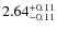 $\rm 2.64_{-0.11}^{+0.11}$