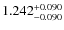 $\rm 1.242_{-0.090}^{+0.090}$