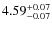 $\rm 4.59_{-0.07}^{+0.07}$