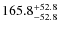 $\rm 165.8_{-52.8}^{+52.8}$