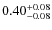 $\rm0.40_{-0.08}^{+0.08}$